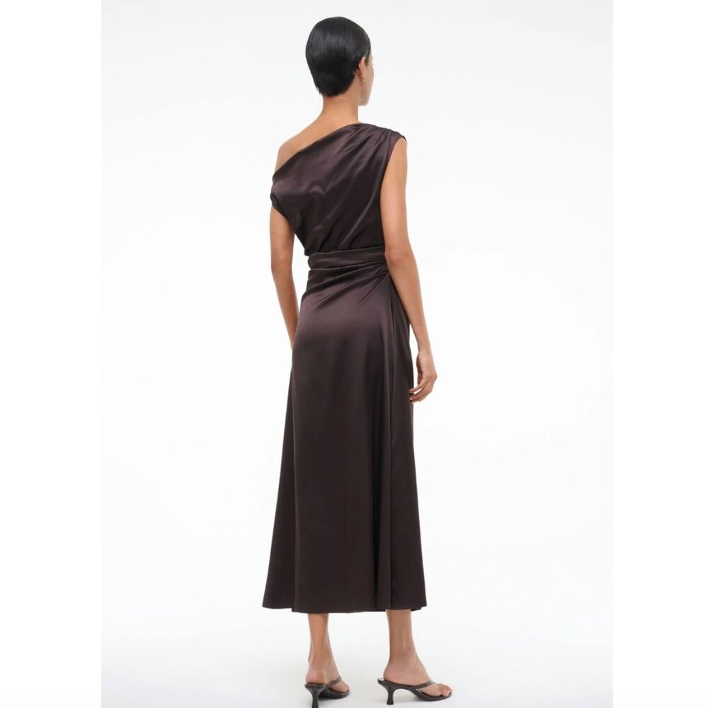 PHARE SILK DRESS EARTH $695 - Picture 3 of 6